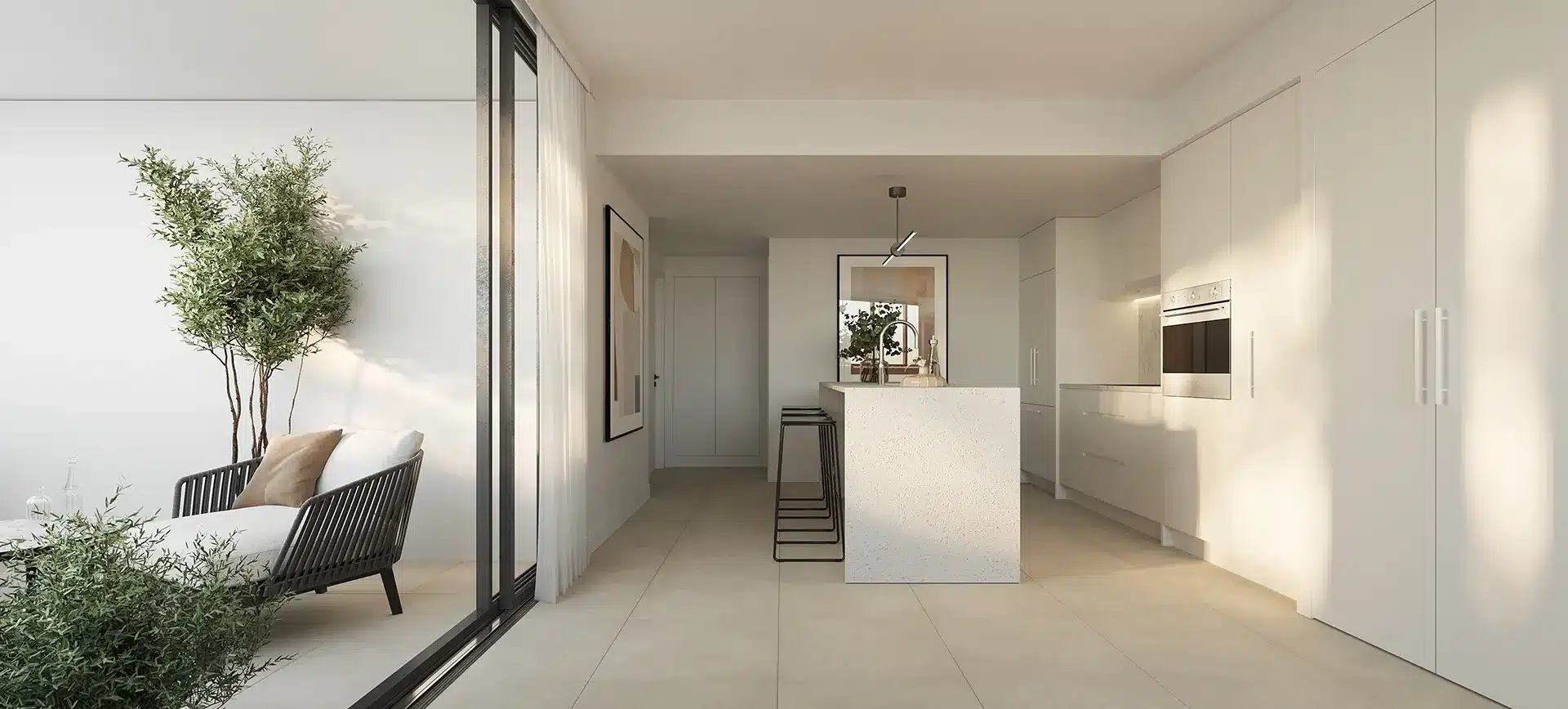 Adsett Residence kitchen side view